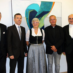 Marin Rapp, Johannes Huber, Elisabeth Maderbacher, Martin Trummler, Bischof